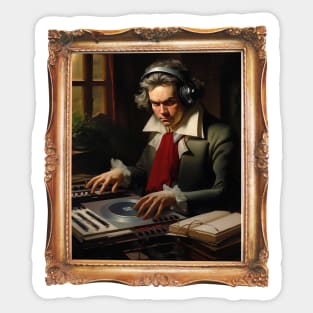 Beethoven DJ Sticker